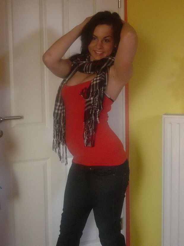 naughty teen in jeans and tight shirt