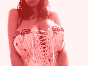 Jana in a corset