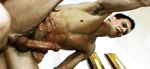 Nice dude squirting cum from getting fucked