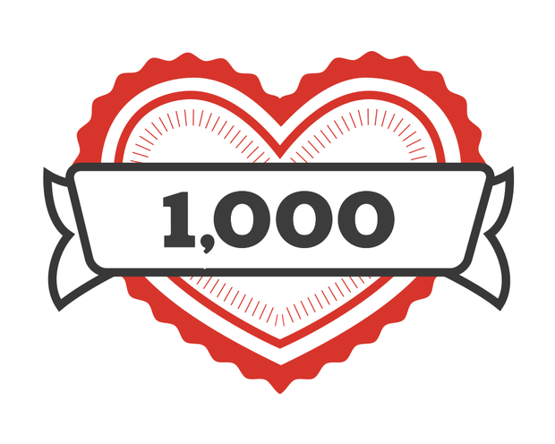 1,000 likes!