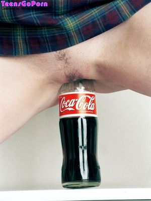 Coca Cola bottle in pussy