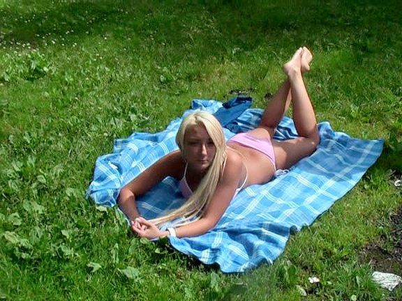 Angel in perfect shape drilled in the woods