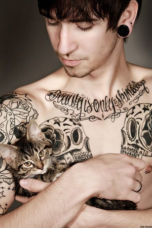 Plugs tattoos kitten Nuff said