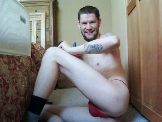My hot body in my red thong underwear