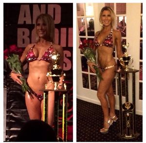 51 years old and first place in a bikini competition