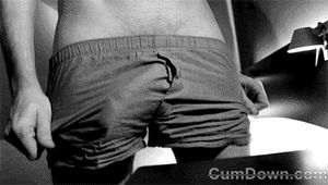 underwear down - penis up!