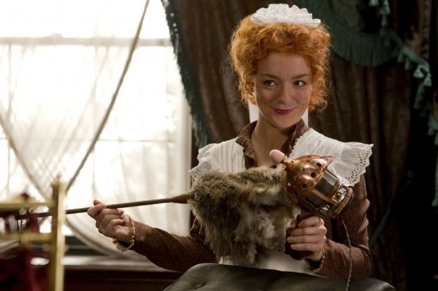 From the movie Hysteria, housemaid with vibrator.