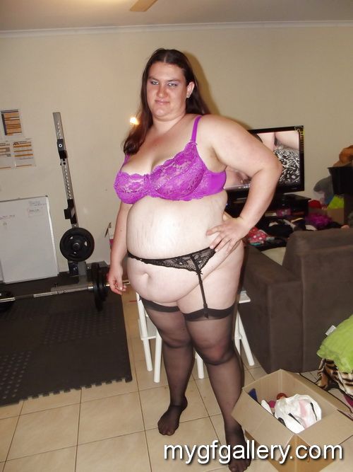 Sexy BBW wearing lingerie