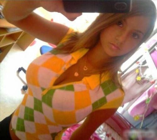 big tits selfie