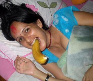South Indian Housewife play time with Banana