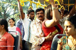 sick man! watch the expression of aunty other side