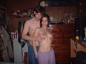 Josee - boyfriend is showing off her boobs.