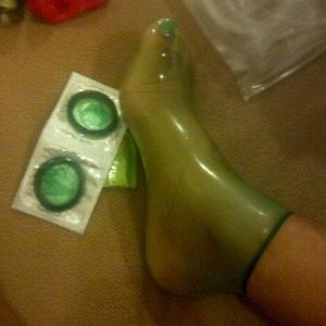 A rubber sock