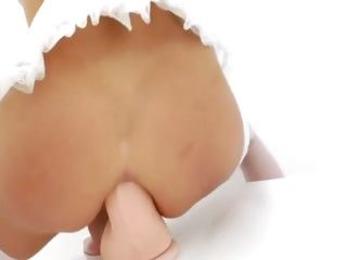 Two monster toys in her anal