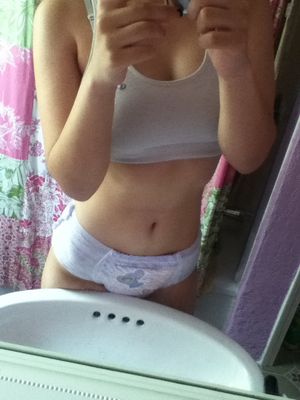 Diaper teen selfshot