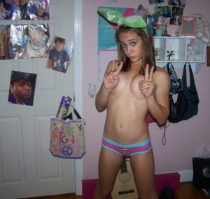 hot young w/ bow in hair