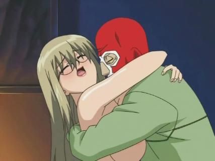 Hentai slut fucks anonymus men in a mask