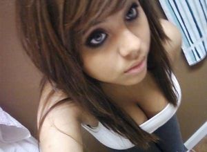 Incredible rookie selfshot picture featuring lovely latina brunette