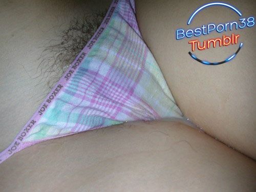 cum on teen hairy panty