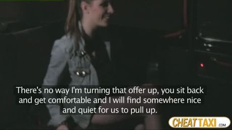 Beautiful and sexy drunk amateur gets screwed in taxi and receives facial