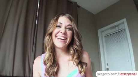 Super hot and sexy Anna Belle gets assfucked and receives cumshot splash