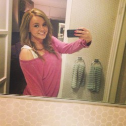 cute Bree Olson selfie fully clothed