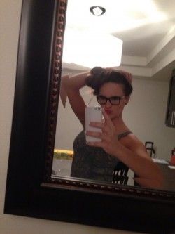 Teal Conrad nerdy selfy fully clothed