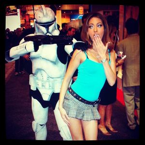 JENNA HAZE and a Storm Trooper