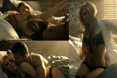 avril lavigne - what the hell - sexy lingerie