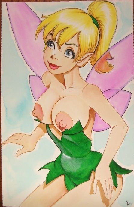 My world | Tinkerbell drawing topless