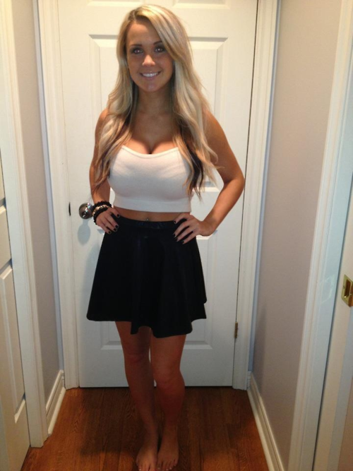sexy little stacked blonde