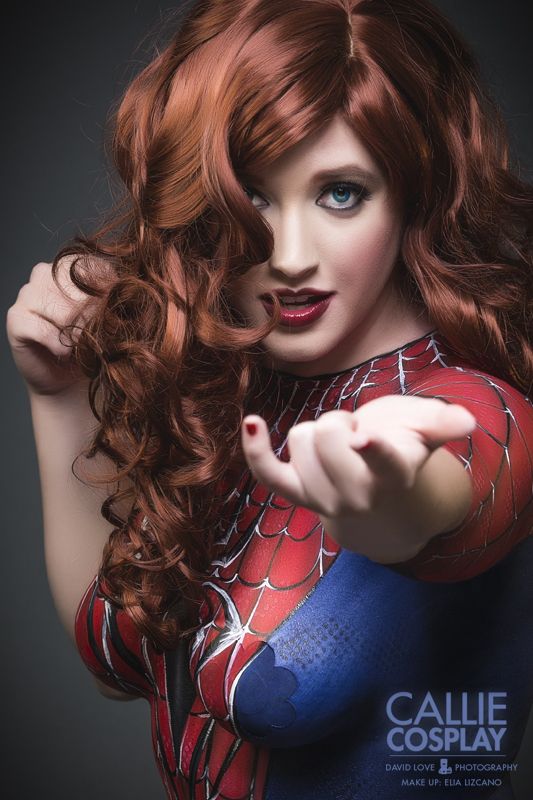 hot read head spiderman
