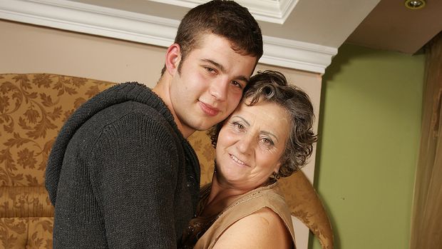 Sex-starved grannie gets screwed...