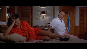 Waiting in bed for her lover in her nightgown and NOTHING else!