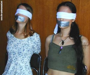 chairtied, tapegag, blindfold