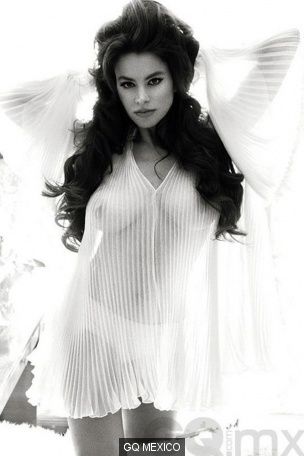 Sheer Nightie | Sofia Vergara in a white sheer nightie, showing...