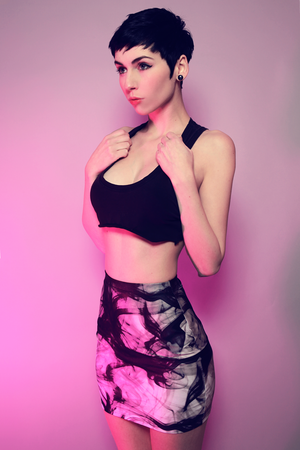 hot short haired girl