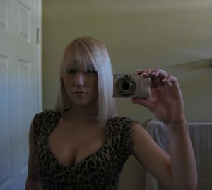 Blonde selfie
