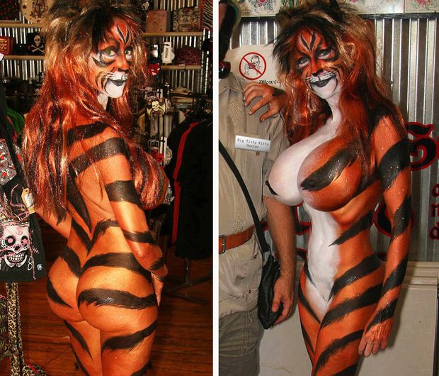 big tit bodypaint