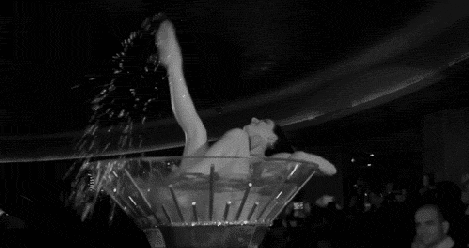 Dita and champagne
