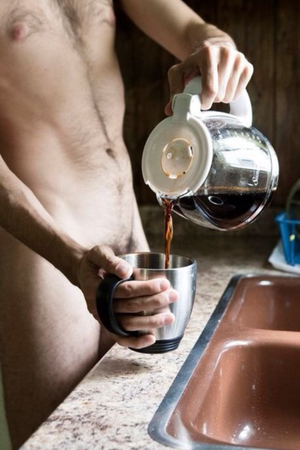 morning naked coffee