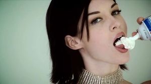 Stoya loves whip cream and other things in her mouth
