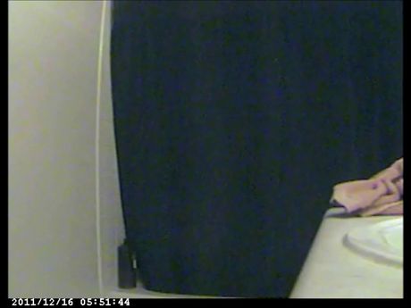 Teen caught before and after shower