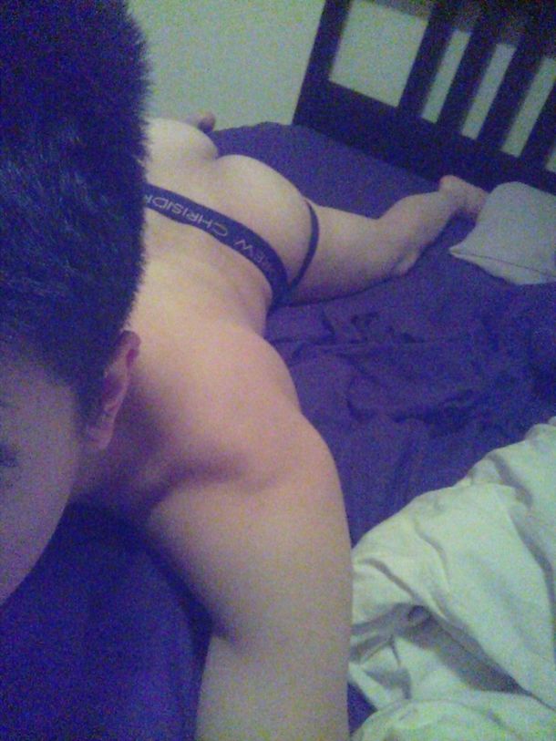 Bought my first pair of overtly slutty underwear What do you think