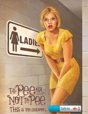 Bursting Bladder Ads - This Safe4u Spray Campaign Markets a Product for a Clean Public Pee (GALLERY)