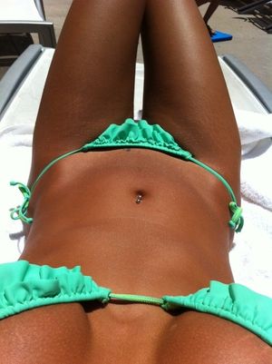 Imagine the joyous pleasure that lies just beneath the bikini bottoms.