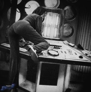 Zoe, The Second Dr.Who’s sexy companion, bent over the...