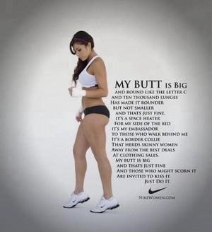 This 'Nike Women' ad is fake (see here: www[dot]adage[dot]com/adages/post?article_id=145250) and old but I'm cosigning it anyway!