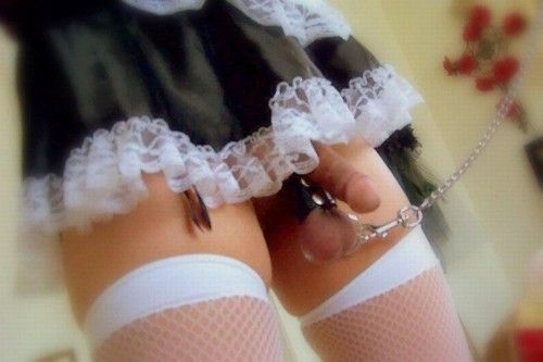 Sissy on a lead | Sissy French Maids