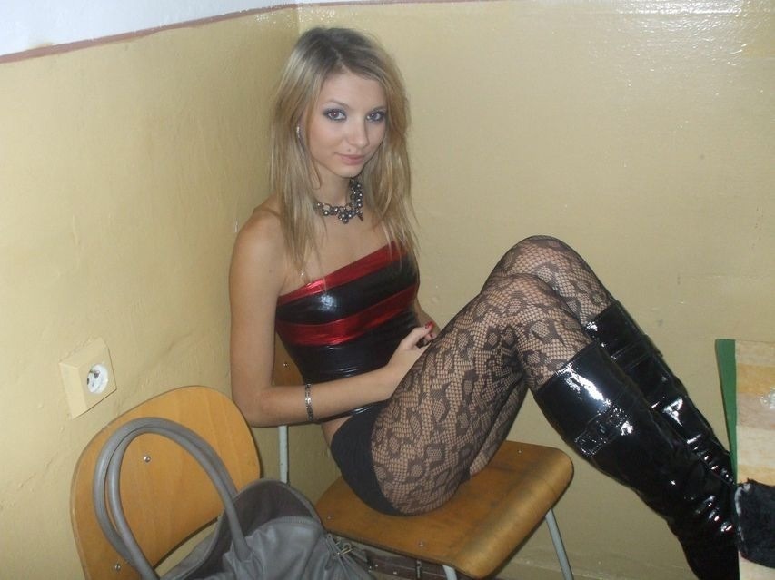 fishnets and bandeau